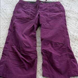 Kuhl Women's Purple Wide-Leg Cargo Pants